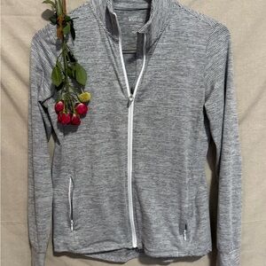 Market & Spruce Gray Striped Jacket